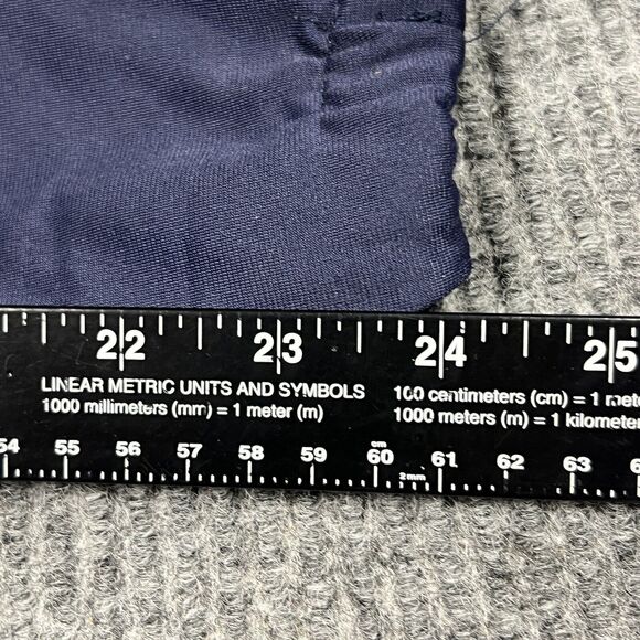 VTG Starter Jacket Athletic Track Mens XL(46/48) Navy Blue White Polyester Retro - Picture 11 of 13